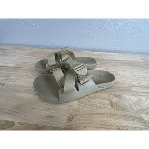 Chaco Chillos Slide Womens Slip On Sandals Tan Mesh Straps JCH108602 Sz 10 EU 41